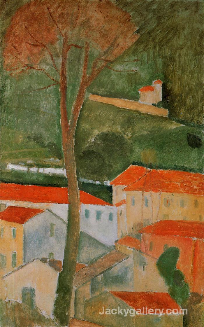 Landscape by Amedeo Modigliani paintings reproduction